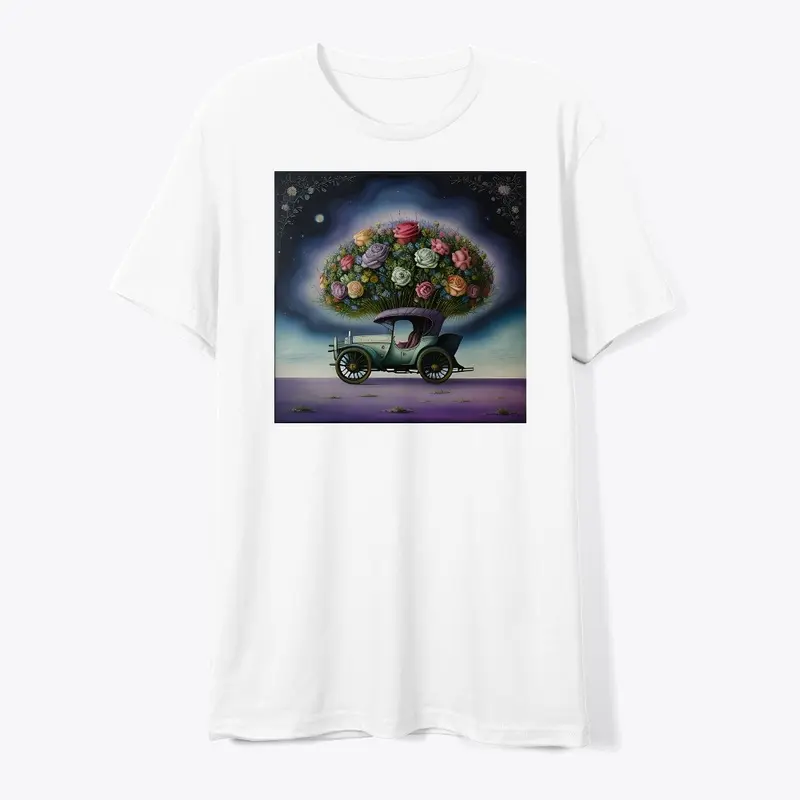 Flower Car with Galaxy Color & Roses