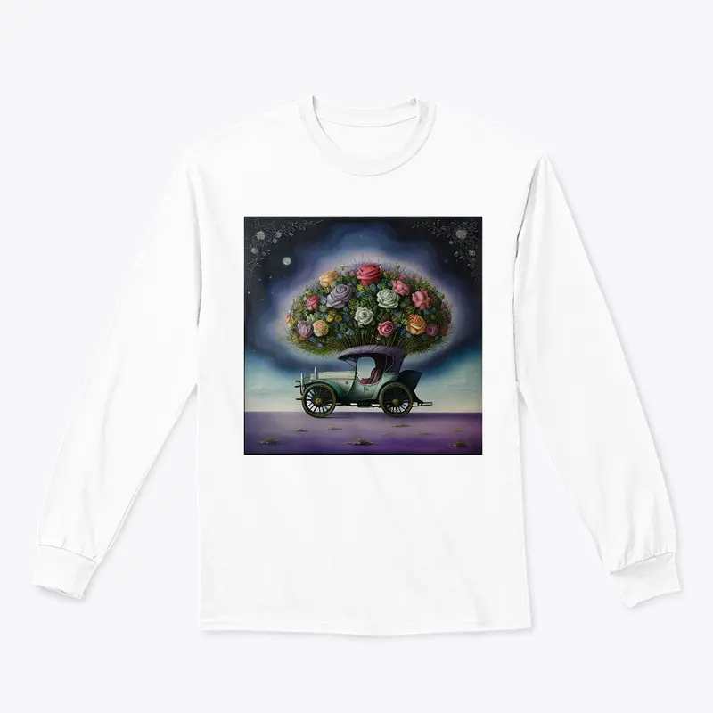 Flower Car with Galaxy Color & Roses